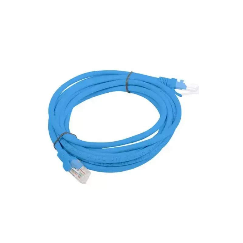 Καλώδιο δικτύου Lanberg PCU5-10CC-0300-B U/UTP Cat5e 3m μπλε