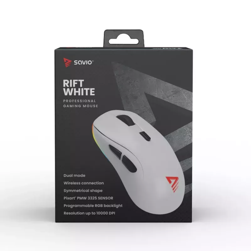 Ποντίκι Savio RIFT WHITE Bluetooth USB Type-A