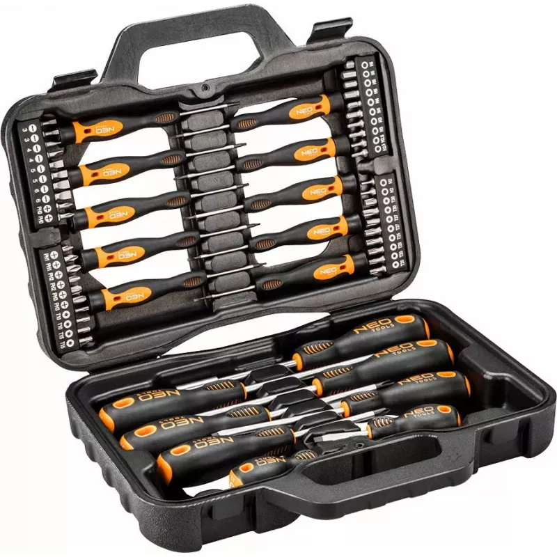 NEO Tools 04-211 σετ κατσαβιδιών και bits, 58 τεμ.