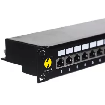 Patchpanel NETRACK 104-03 19 ιντσών 24-Port για καλωδίωση δικτύου RJ45