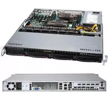 Supermicro SuperChassis 813MF2TQC-505CB κουτί server 1U, τροφοδοτικό 500 W, μαύρο