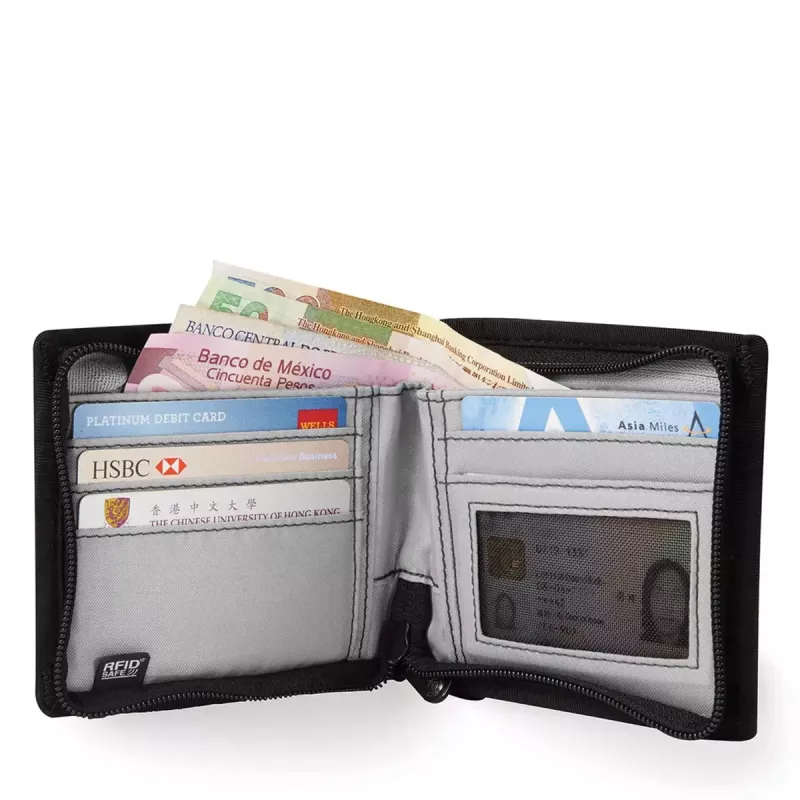 Διπλά διπλωμένο πορτοφόλι Pacsafe RFIDsafe Z100