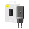 Επιτοίχιος φορτιστής Baseus GaN5 40 W, 2x USB-C (μαύρο)