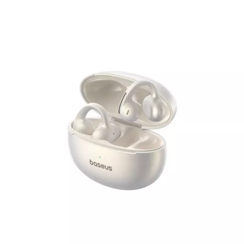 TWS Open-Ear ακουστικά Baseus BOWIE MC1 – Λευκό, σχεδίαση Open-Ear, ασύρματα