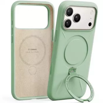 Προστατευτική θήκη Torras Spin Softune Series για iPhone 17 Pro, πράσινη