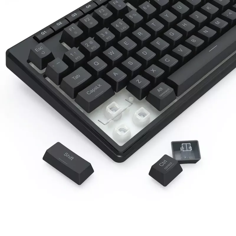 Πληκτρολόγιο REDRAGON K516RGB-PRO SHIVA PRO 87 USB RF Wireless Bluetooth μαύρο
