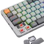 Μηχανικό πληκτρολόγιο REDRAGON K652GG-RGB-PRO ενσύρματο ασύρματο Bluetooth γκρι