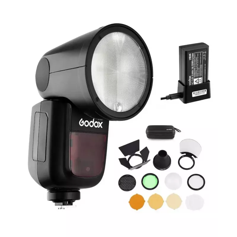 Συμπαγές φλας Godox V1-C μαύρο χρόνος φόρτισης 1,5 s 420 g