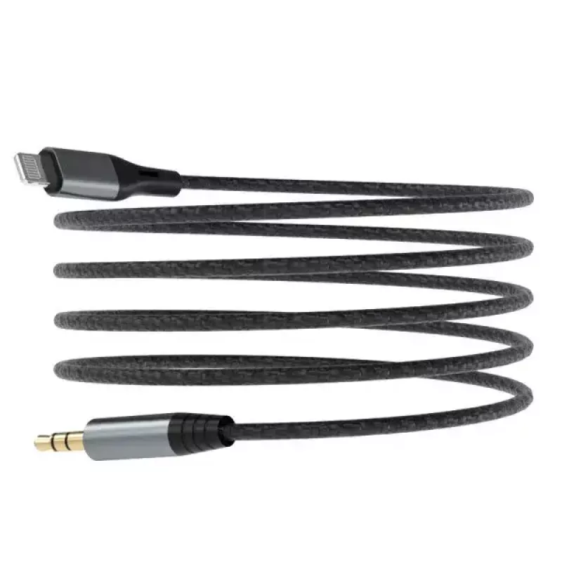Καλώδιο ήχου DUDAO Lightning - minijack 3,5 mm, 1 m, γκρι L11PRO