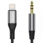 Καλώδιο ήχου DUDAO Lightning - minijack 3,5 mm, 1 m, γκρι L11PRO