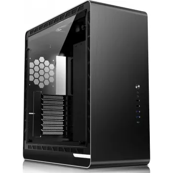 Κουτί PC Jonsbo UMX6 Midi-Tower με πλαϊνό τοίχωμα από σκληρυμένο γυαλί, μαύρο