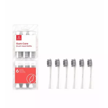 Κεφαλές οδοντόβουρτσας Oclean P1S12 W06 6 τεμ. λευκές εξαιρετικά μαλακές