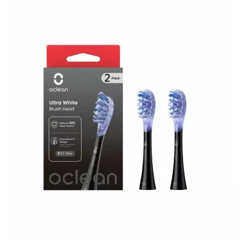 Κεφαλές οδοντόβουρτσας Oclean UW02 2 τεμ. μαύρες εξαιρετικά μαλακές