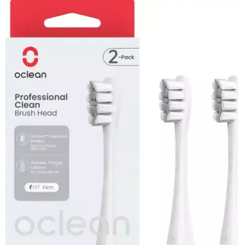 Ανταλλακτικές κεφαλές οδοντόβουρτσας OCLEAN P1C10 γκρι, 2 τεμ.