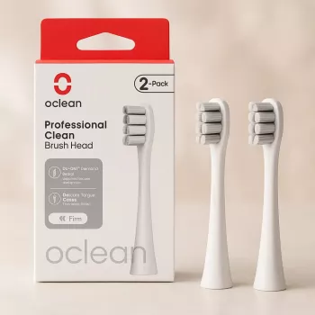 Ανταλλακτικές κεφαλές οδοντόβουρτσας OCLEAN P1C10 γκρι, 2 τεμ.