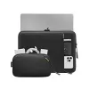 Σετ Θήκης Tomtoc TOM-A13-C12D για MacBook Pro/Air 13 Ιντσών — Μαύρο
