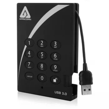 Εξωτερικός σκληρός δίσκος Apricorn 2TB USB 3.2 Gen 1 Aegis Padlock