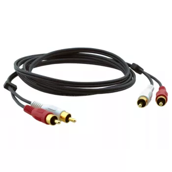 Καλώδιο ήχου Kramer Electronics C-2RAM/2RAM-3 0,9 m 2xRCA μαύρο