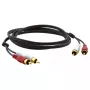 Καλώδιο ήχου Kramer Electronics C-2RAM/2RAM-3 0,9 m 2xRCA μαύρο