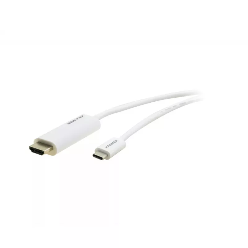 Αντάπτορας καλωδίου βίντεο Kramer Electronics C-USBC/HM10 3m USB Type-C HDMI λευκό
