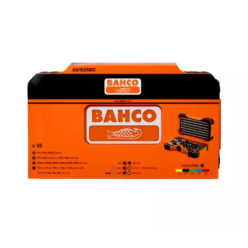 Σετ μυτών Bahco 59/S35BC, 35 τεμ.