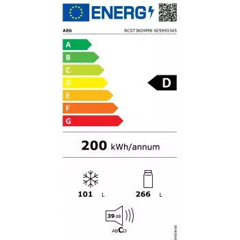 Ψυγείο AEG RCS736DXMB 367 L