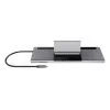 Βάση σύνδεσης laptop Deltaco USBC-DOCK2 ενσύρματη USB 3.2 Gen 1 Type-C γκρι