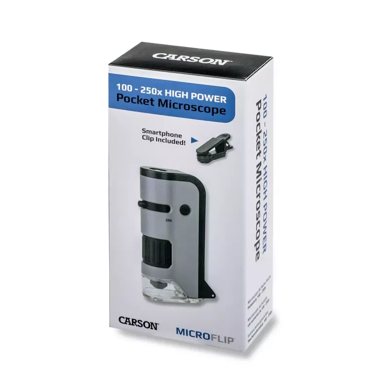 Ψηφιακό μικροσκόπιο Carson MICROFLIP 250x μαύρο ανοξείδωτο ατσάλι