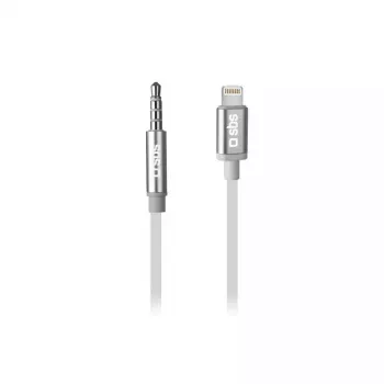 Αντάπτορας ακουστικών SBS, βύσμα USB-C σε υποδοχή 3,5 mm, 15 cm, Λευκό, TEADAPTIPJACK35W