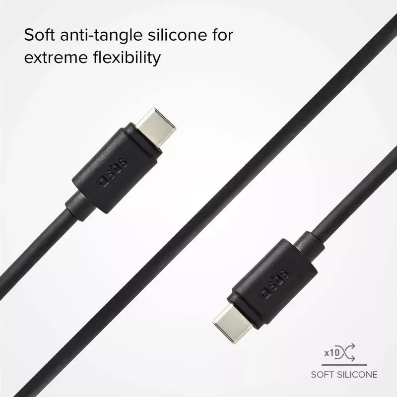 Καλώδιο δεδομένων και φόρτισης SBS TECABLETCC31K USB C 1,5 m USB 3.2 Gen 1