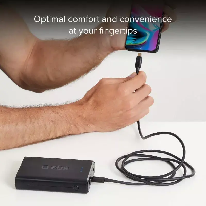 Καλώδιο δεδομένων και φόρτισης SBS TECABLETCC31K USB C 1,5 m USB 3.2 Gen 1