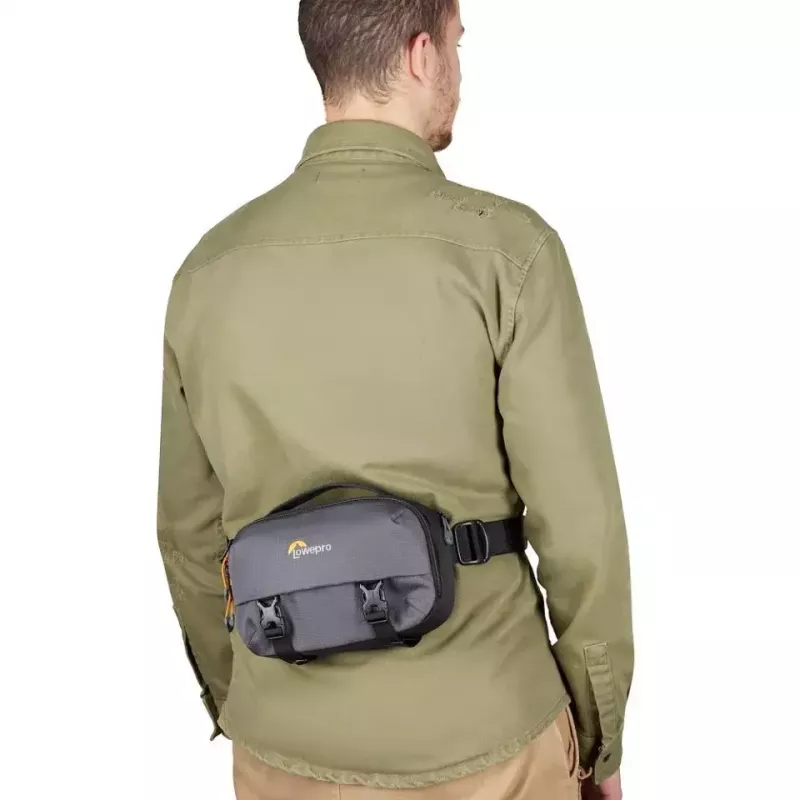 Τσάντα sling Lowepro LP37467-PWW γκρι λουρί ώμου