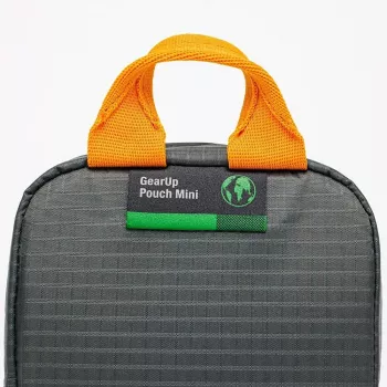 Lowepro GearUp Pouch Mini τσάντα νάιλον πολυεστέρας ripstop γκρι πορτοκαλί