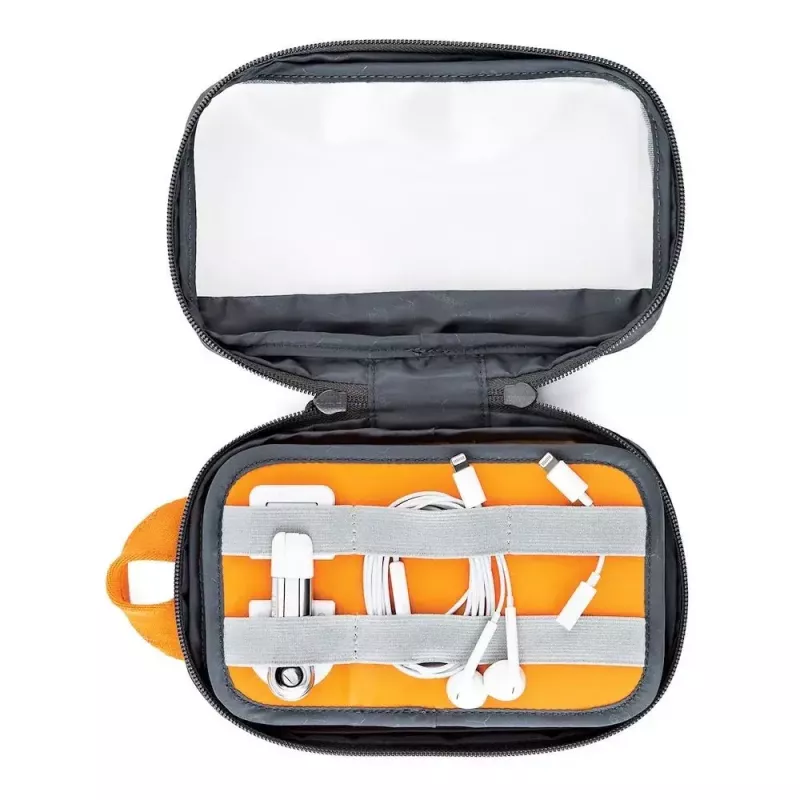 Lowepro GearUp Pouch Mini τσάντα νάιλον πολυεστέρας ripstop γκρι πορτοκαλί
