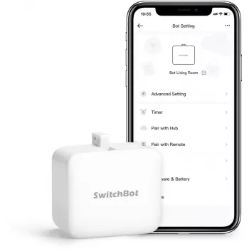 Ρομπότ πατητής πλήκτρων SwitchBot Bot της Switchbot, μοντέλο SwitchBot-S1W, λευκό