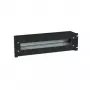 Triton RAB-JL-X02-A1 Πάνελ ασφαλειών 19 ιντσών 3U με ράγα DIN και κάλυμμα, μαύρο