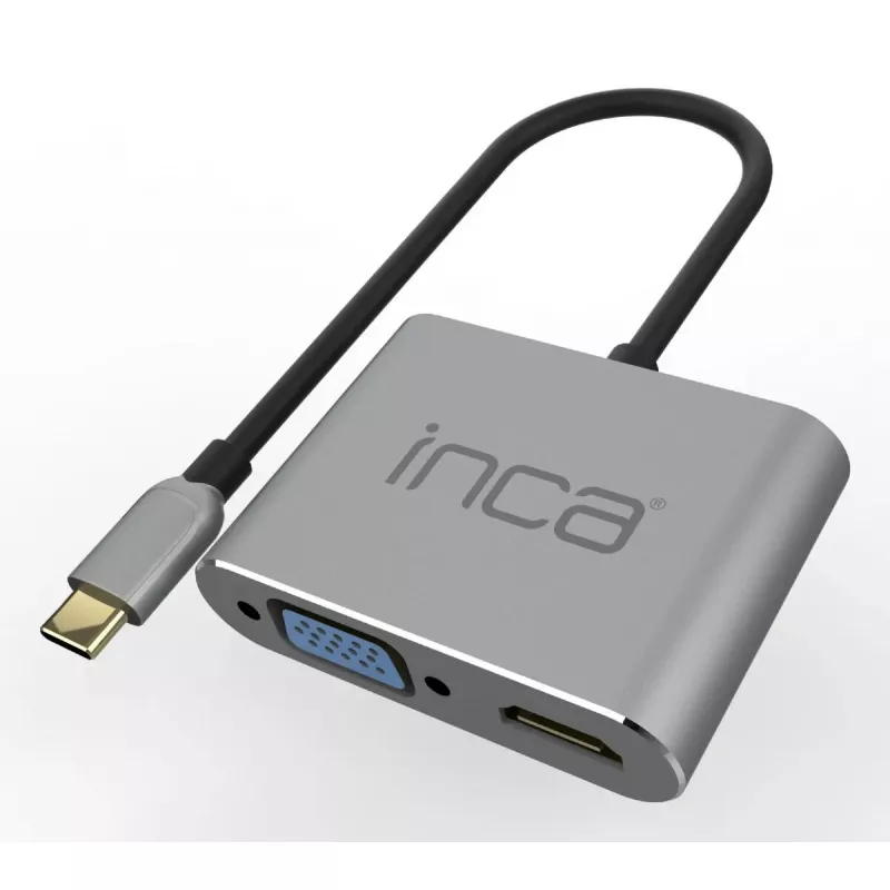 Hub διασύνδεσης Inca ITPC-06TX USB Type-C 5000 Mbit/s Γκρι