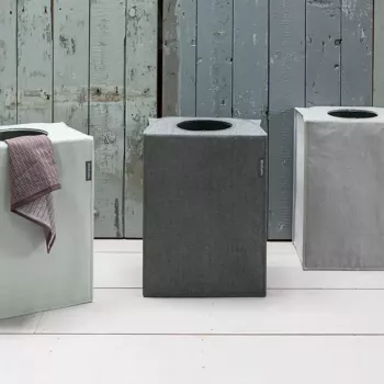 Καλάθι απλύτων Brabantia 120381 55 L ορθογώνιο μαύρο