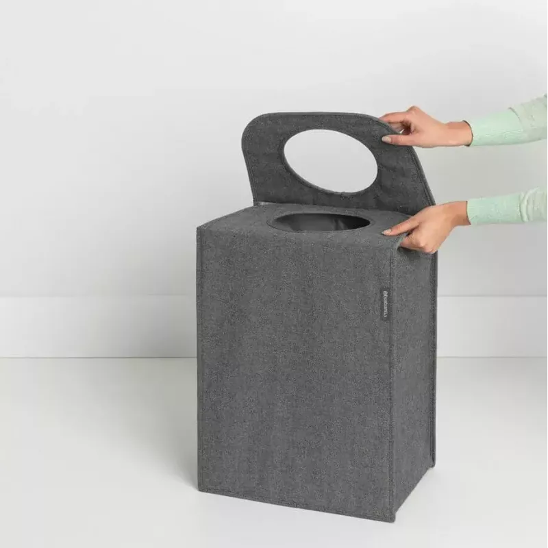 Καλάθι απλύτων Brabantia 120381 55 L ορθογώνιο μαύρο