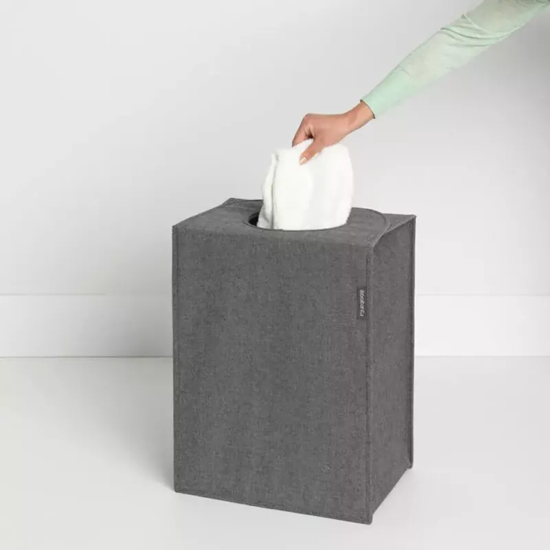 Καλάθι απλύτων Brabantia 120381 55 L ορθογώνιο μαύρο