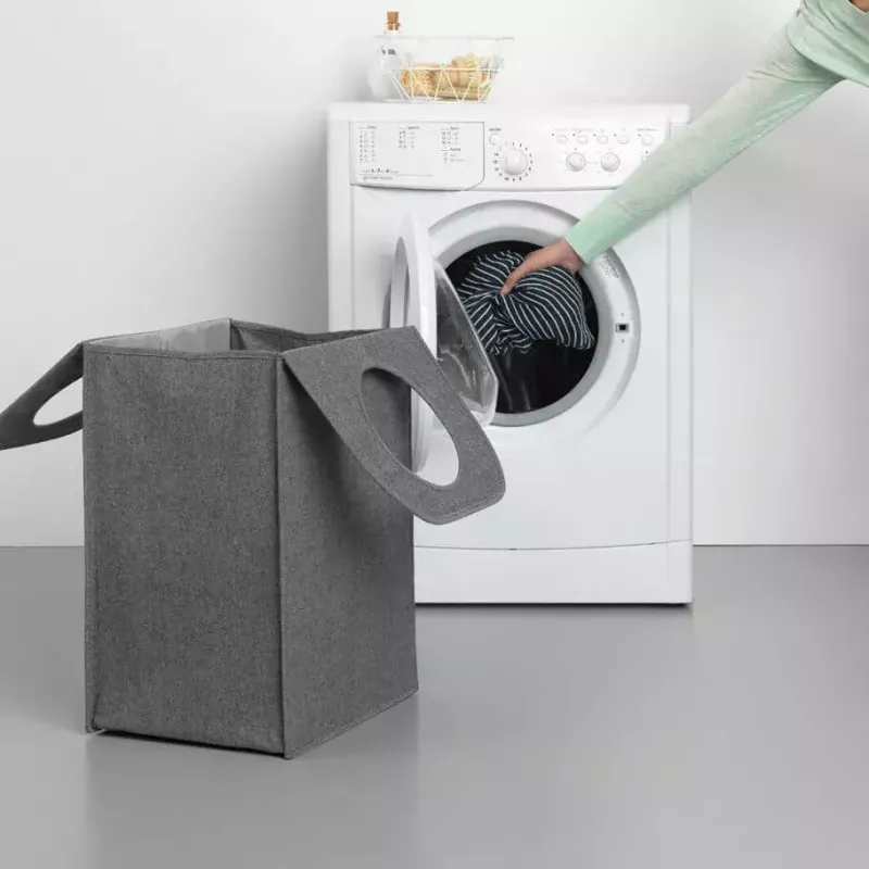 Καλάθι απλύτων Brabantia 120381 55 L ορθογώνιο μαύρο