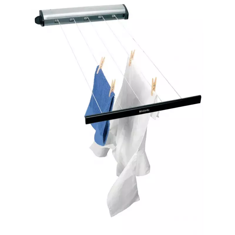 Επιτοίχιο σχοινί απλώματος Brabantia Pull-Out Drying Lines Set 2 τεμ. ανοξείδωτο ατσάλι