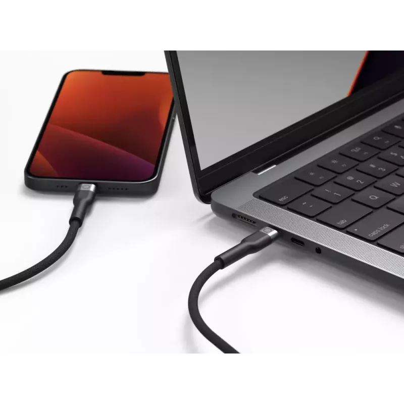 Καλώδιο USB-C σε Lightning LINQ byELEMENTS 2 m Πιστοποιημένο MFi Μαύρο