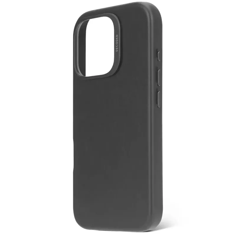 Θήκη Decoded Δερμάτινη θήκη iPhone 16 Pro 6,3 ίντσες Μαύρο