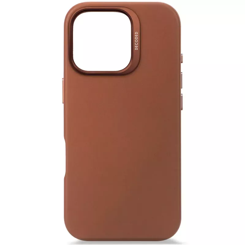 Θήκη Decoded Δερμάτινη θήκη iPhone 16 Pro 6,3 ίντσες Καφέ