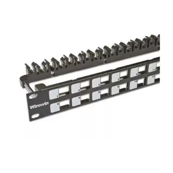 Patch Panel 1U Wirewin WKS PANEL 24 Μαύρο