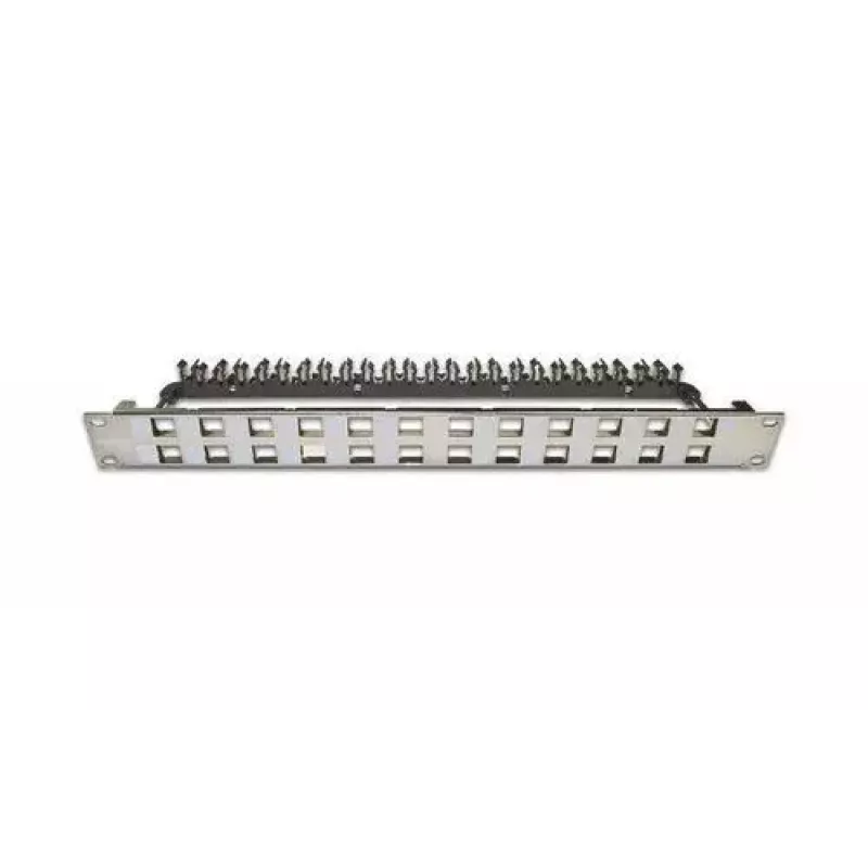 Patch Panel 1U Wirewin WKS PANEL 24 Νικέλ λεπτό