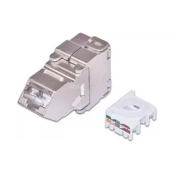 Μονάδα Keystone Wirewin WKS JACK KAT6A STP 45 γωνιακή Ασημί