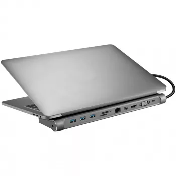 SANDBERG USB-C σταθμός σύνδεσης HDMI DP VGA SD USB USB-C