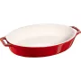 Staub οβάλ κεραμικό πιάτο - 2,3 l, κόκκινο